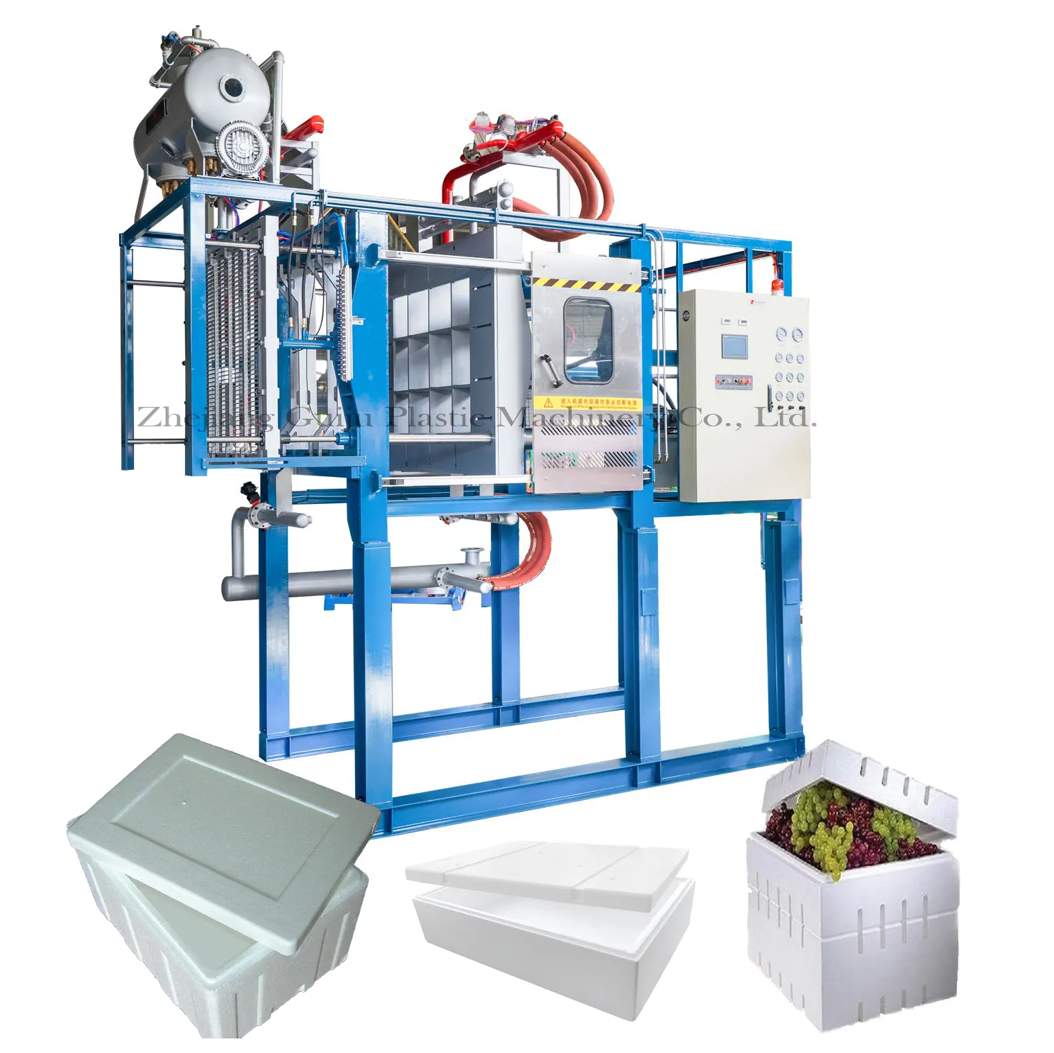 Factory Direct Automatic EPS Production Line Polystyrene Foam Box Machine for Packaging Fish Box with Reliable Motor and Pump