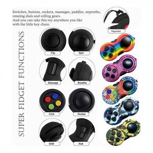 Anti-stress Fidget Slider en métal, jouet de puzzle pour soulager l'anxiété et le TDAH, finition de qualité supérieure, action fluide des éléments de fidget. - Product Image 4