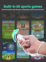 Console de jeu sans fil 2,4 G Mini 4K HD avec capteur de mouvement, lecteur de console de jeu TV intégré avec 3000 jeux Y2 Fit