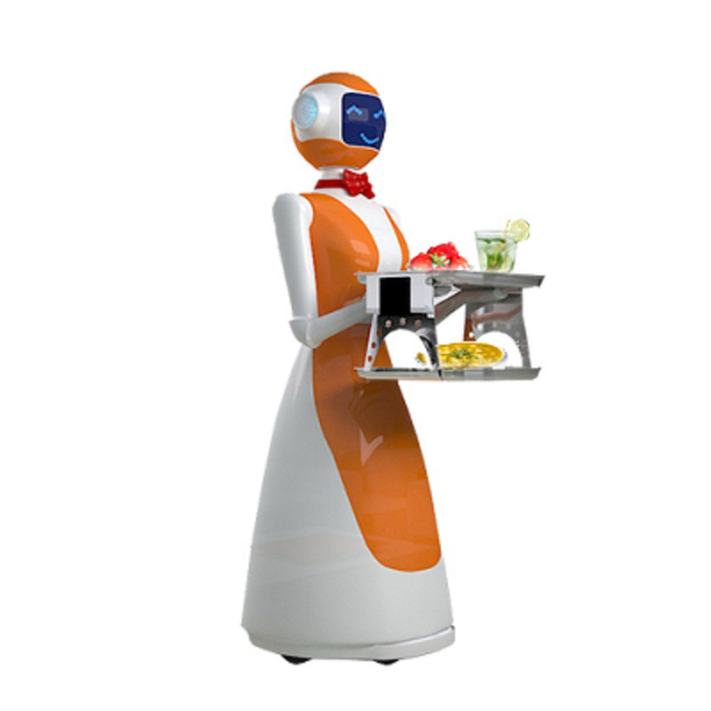 Autonomous Navigation Restaurant Service Robot Humanoid Waiter Robot
