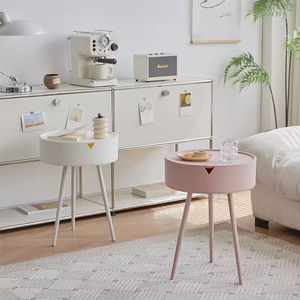 Modern Plastic Convertible Coffee Table <b>for</b> Dining Room <b>Living</b> Room Balcony-Foldable Mini Side Table - Product Image 4