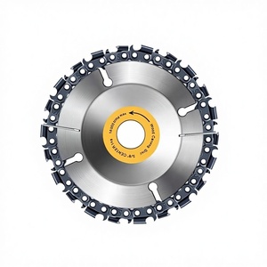 Disco de sierra de cadena de acero de 1/4" x 4" de grado industrial de alta calidad para tallado de madera, venta al por mayor de fábrica - Product Image 1