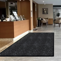 Tapis d'entrée commerciaux sur mesure, vente en gros directe d'usine, tapis de sol robustes avec logo pour hôtels, magasins de détail et bureaux