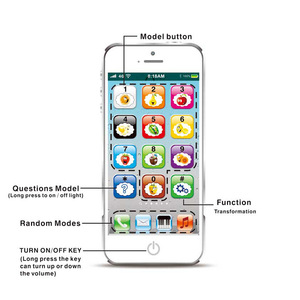 Giocattolo Educativo per Bambini in Inglese, Telefono Simulato con Display Touch Screen a Basso Consumo, per 4-6 Anni, Impermeabile, in Plastica - Product Image 2