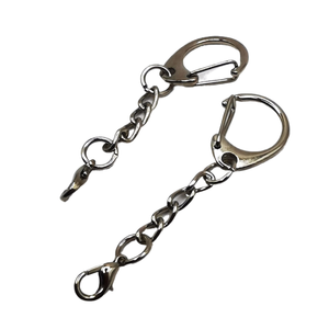 Llavero Haokea de aleación de zinc con forma de D pequeña 302, llavero de acero inoxidable con forma de D para llaves de coche - Product Image 3