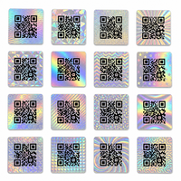 Etiqueta Adhesiva con Código QR Holográfico Personalizado, Etiqueta Antifalsificación, Escaneo para Verificar la Seguridad, Calcomanía para Empaquetado de Marca