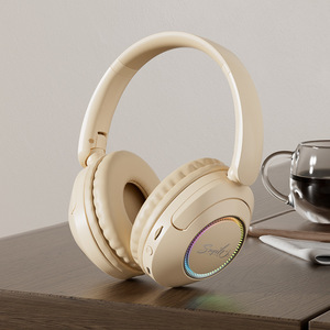 New Glowing Over-Ear Headphones, <b>Wireless</b> Headset with Mic, Long Battery Noise Reduction for Sports Gaming - Product Image 6