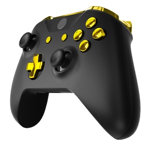 Custom Chroming <b>Gold</b> (Around Guide) Full <b>Button</b> Kits Controller Dpad Action <b>Button</b> for XBox One S X Controller Game Accessories - Product Image 2