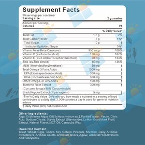 OEM/ODM/OBM 100% reine Bio-Kinder Multi vitamin DHA Omega 3 Fischöl Ergänzungen Omega 3 6 9 DHA Gummies für Kinder 60 Gummies - Product Image 2
