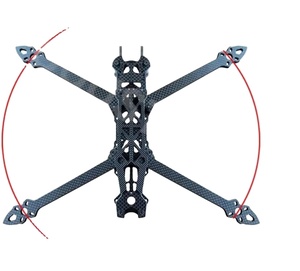 โครงโดรนแข่ง FPV รุ่น Ant Carbon Mark4 V2 ขนาด 7-10 นิ้ว ทำจากคาร์บอนไฟเบอร์ หนา 3 มม. ชุดประกอบควอดคอปเตอร์แบบฟรีสไตล์ DIY - Product Image 1