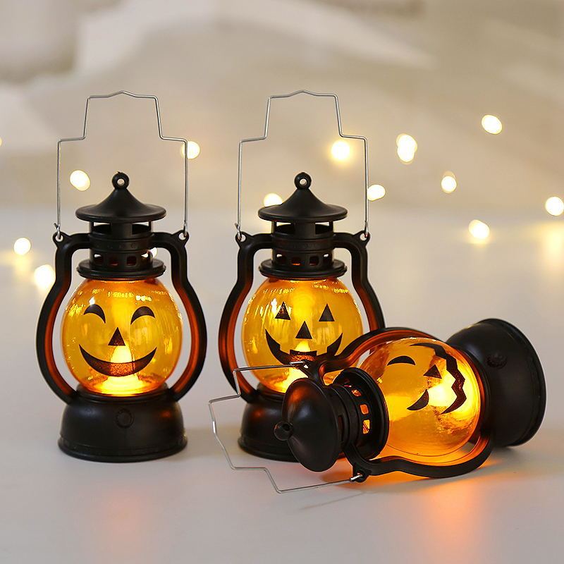 2021 Halloween Pumpkin Lantern Toy Cubby Light Halloween Party Decoration Pumpkin Themed Lamp