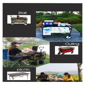 Opvouwbaar tafelblad van koolstofstaal voor picknick & autokamperen voor handkarren & trolleys OEM aanpasbaar - Product Image 6