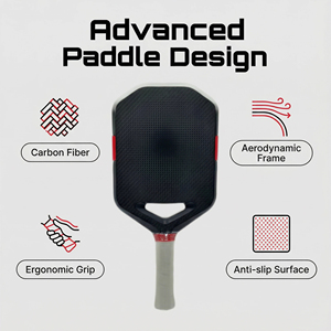 Racchetta da pickleball InfiniGrit Florek 0.016 in fibra di carbonio con nucleo PureFoam, approvata USAPA, alta qualità, sistema di tuning MOI per giocatori professionisti X S, 40 fori - Product Image 2