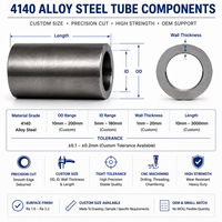 Tube de précision en acier au carbone, fournisseur direct d'usine, découpe de tuyaux en acier, fraisage, ébavurage, service OEM, ingénierie