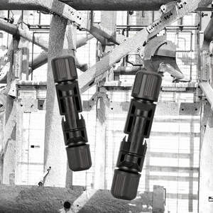 Câbles d'alimentation de connexion de panneaux solaires industriels gaine en cuivre étamé XLPE/PVC 16A 6mm couleur rouge noir rouleau de 5m - Product Image 3