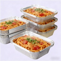 Barquettes alimentaires jetables en aluminium, qualité alimentaire, compatibles four, pour barbecue, plats à emporter, moules de cuisson, emballage pour produits surgelés