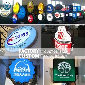 Tùy chỉnh vòng LED hộp đèn quảng cáo dấu hiệu không thấm nước và bền cho ngoài trời và cửa hàng ánh sáng hộp sử dụng - Product Image 5