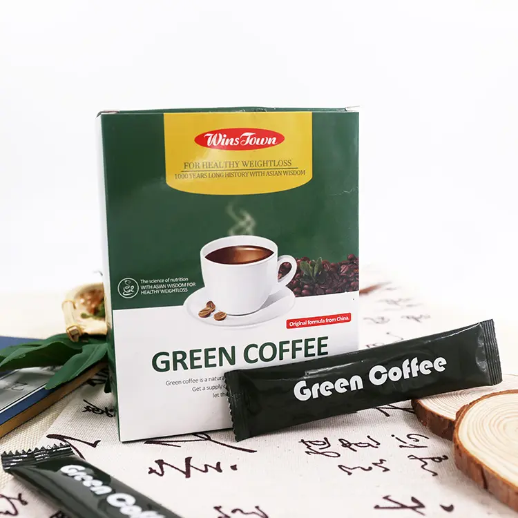 Custom Afslanken Instant Koffie Natuurlijke Kruiden Gezonde Voeding Gewichtsverlies Slanke Groene Koffie Voor Groothandel
