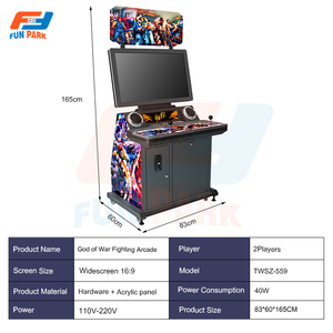 Juegos recreativos Equipo de arcade Máquina de juegos de lucha de Arcade retro que funciona con monedas Máquina de arcade <span class=keywords><strong>Street</strong></span> <span class=keywords><strong>Fighter</strong></span> - Product Image 5