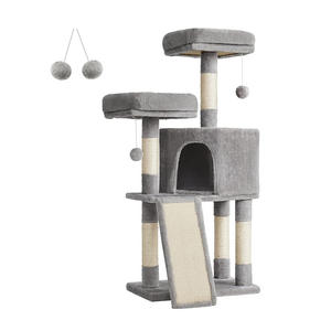 Kattenbed En Kattenboom Gecombineerd Grote Kattenkrabstandaard <span class=keywords><strong>Sisal</strong></span> Krabpaal Klimmen En Springen Vol Met Leuk Speelgoed Voor Huisdieren - Product Image 6