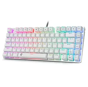 E-yooso Z88 65% 81 tuşları arkadan aydınlatmalı RGB kablolu tip-c kablosuz 2.4G BT mekanik oyun klavye klavye gamer PC laptop için