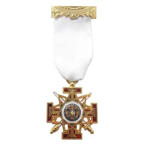 Silver Metal Custom Made High Quality Antique Silver Iron Cross Russia Metal Medal