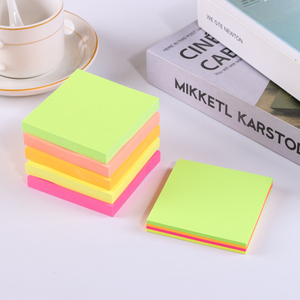Factory customized fluorescent color 3 * 3-inch convenient tape that can be torn off. Student memo pad can be attached n times t - Product Image 6