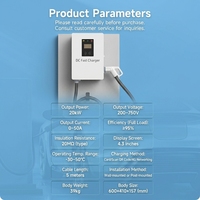 Stations de recharge au sol pour véhicules électriques en acier inoxydable, chargeur EV DC 20 kW avec procédé d'estampage
