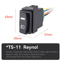 Interrupteur à bouton-poussoir pour phare antibrouillard de voiture avec faisceau de câbles pour Renault Megane II Twingo II Dacia Duster Sandero Espace IV