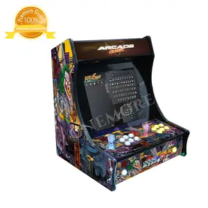 Plateau de borne d'arcade classique 2 joueurs, console de bar avec écran LCD de 19 pouces, Mini, verticales, plus de 4000 jeux, Led