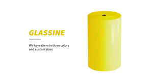 Prix favorable Taille Personnalisable Blanc/Jaune/Bleu Couleurs Glassine Silicone Release Paper Jumbo Roll