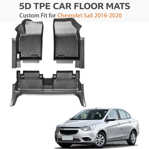Tapetes de Auto Personalizados de TPE Ecológico, Impermeables y Resistentes para Chevrolet Sail, Trax, Aveo, Captiva LHD 2016-2020 OEM - Product Image 1