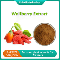 Natuurlijk biologisch Goji-extract poeder, plantenextract Goji-polysacchariden, Lycium Barbarum, voedingskwaliteit Wolfberry-extract poeder