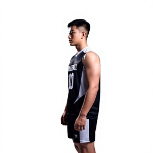 Uniforme de Voleibol TriPro Personalizado, Conjunto Deportivo sin Mangas con Cuello en V, Poliéster, Unisex, para Entrenamiento y Partidos - Product Image 1