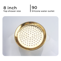 Ensemble de douche et robinetterie classique antique en titane doré et jade cyan, ensembles de douche et robinetterie vintage, mitigeur de douche et de bain