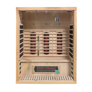 Sauna Infrarroja Hemlock para 1-4 Personas, Mini Sauna Interior con <span class=keywords><strong>Panel</strong></span> de Control en Venta - Product Image 4