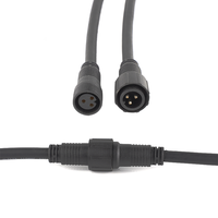 Connecteur industriel mâle extérieur série M19, étanche, 3 broches, 24 V, IP68, boîtier en cuivre, ABS et nylon, courant nominal 2 A