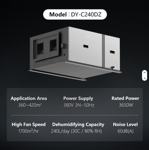 240L/D Ceiling Mounted Industrial <strong>Dehumidifier</strong> For Warehouse Ceiling Mounted <strong>Dehumidifier</strong> Hidden Mount <strong>Dehumidifier</strong> - Product Image 4