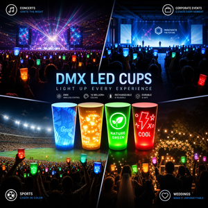 <span class=keywords><strong>แก้ว</strong></span>เรืองแสง LED ควบคุมด้วย DMX512 ขนาด 14 ออนซ์ <span class=keywords><strong>แก้ว</strong></span>ค็อกเทลเรืองแสงแบบไร้สาย ซิงโครไนซ์ได้ ผลิตจากพลาสติก PS สำหรับงานคอนเสิร์ต - Product Image 4
