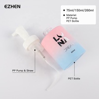 Flacon pompe en mousse personnalisé en usine, pompe/bouchon remplaçable, emballage cosmétique, flacon à bulles riches, conteneur en plastique PET, flacon cosmétique