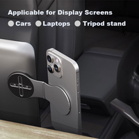 Support de téléphone magnétique double pliable pour écran de voiture, aimants N52, support latéral pour ordinateur portable, compatible iPhone 17/16/15/14/13/12 Max Pro