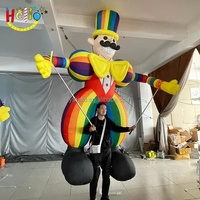 Costume de Clown Gonflable Géant Portatif pour Défilé de Carnaval
