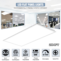 Panneau commercial éclairage LED panneau plat 60x60 60x120 120x20 5CCT plafonnier plat sélectionnable pour magasin et bureau à domicile