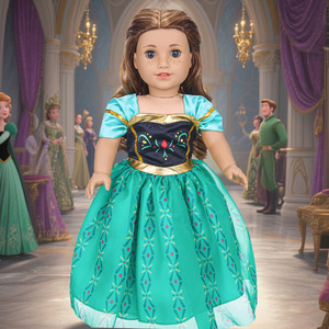 Falda Tutú De Malla Estilo <span class=keywords><strong>Blancanieves</strong></span> De 18 Pulgadas De Exportación Ropa Para <span class=keywords><strong>Muñeca</strong></span> De Bambú Princesa Juguete De Dibujos Animados - Product Image 1