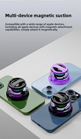 Speaker Mini Nirkabel V5.3 G200 dengan Lampu LED RGB, Tahan Air IPX4, Dudukan Magnetik - Untuk Penggunaan Luar Ruangan & Meja