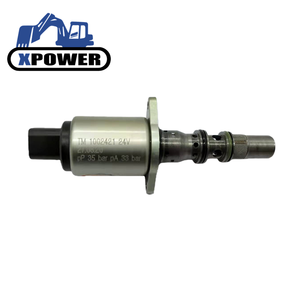 Vanne solénoïde de coupure de carburant XPower noire pour camion excavateur 24V 7167-6200 320D 3CX 4CX 3054 1000 Moteur Pompe Guangdong Garantie 6 mois - Product Image 1