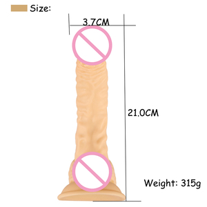 Dildo Realista de 8 Pulgadas con Correa, Juguete Sexual para Mujeres y Lesbianas - Product Image 3