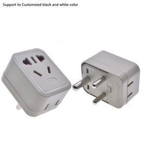 Adattatore per spina da 10A ue a piccolo sudafrica da AU/US a Round <span class=keywords><strong>3</strong></span> pin India Type-D convertitore di alimentazione in viaggio per lo Sri Lanka Pakistan - Product Image 2