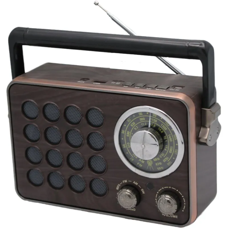 CMiK MK-613 factory direct grabadora classical vintage wooden karaoke speaker fm am sw card extra antenna home portable radio