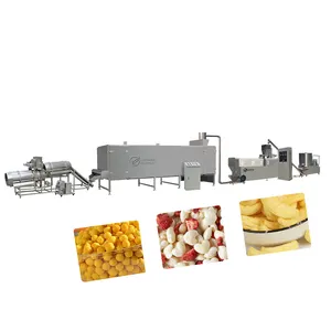 Hot selling puff corn breakfast screw extruder for puffed snacks food machine for sale